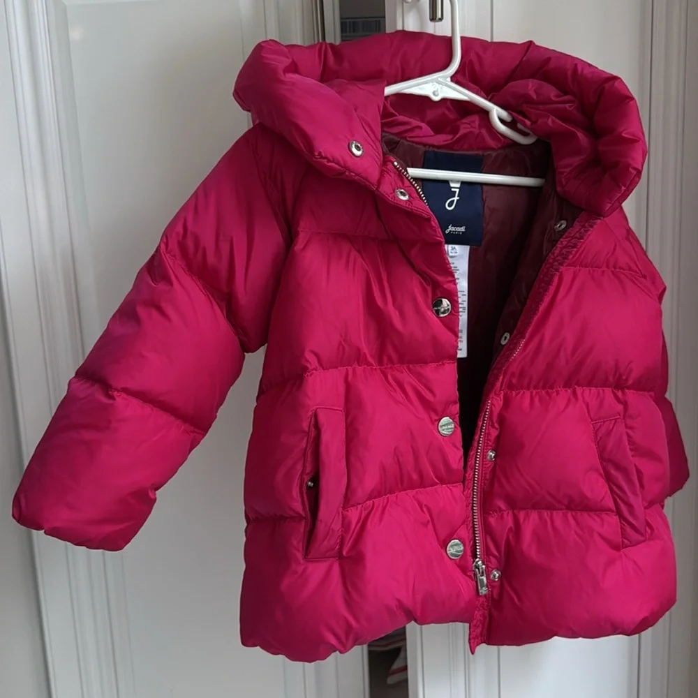Jacadi Paris girl puffer jacket with hoodie, size 3A (96cm) - Picture 7 of 15
